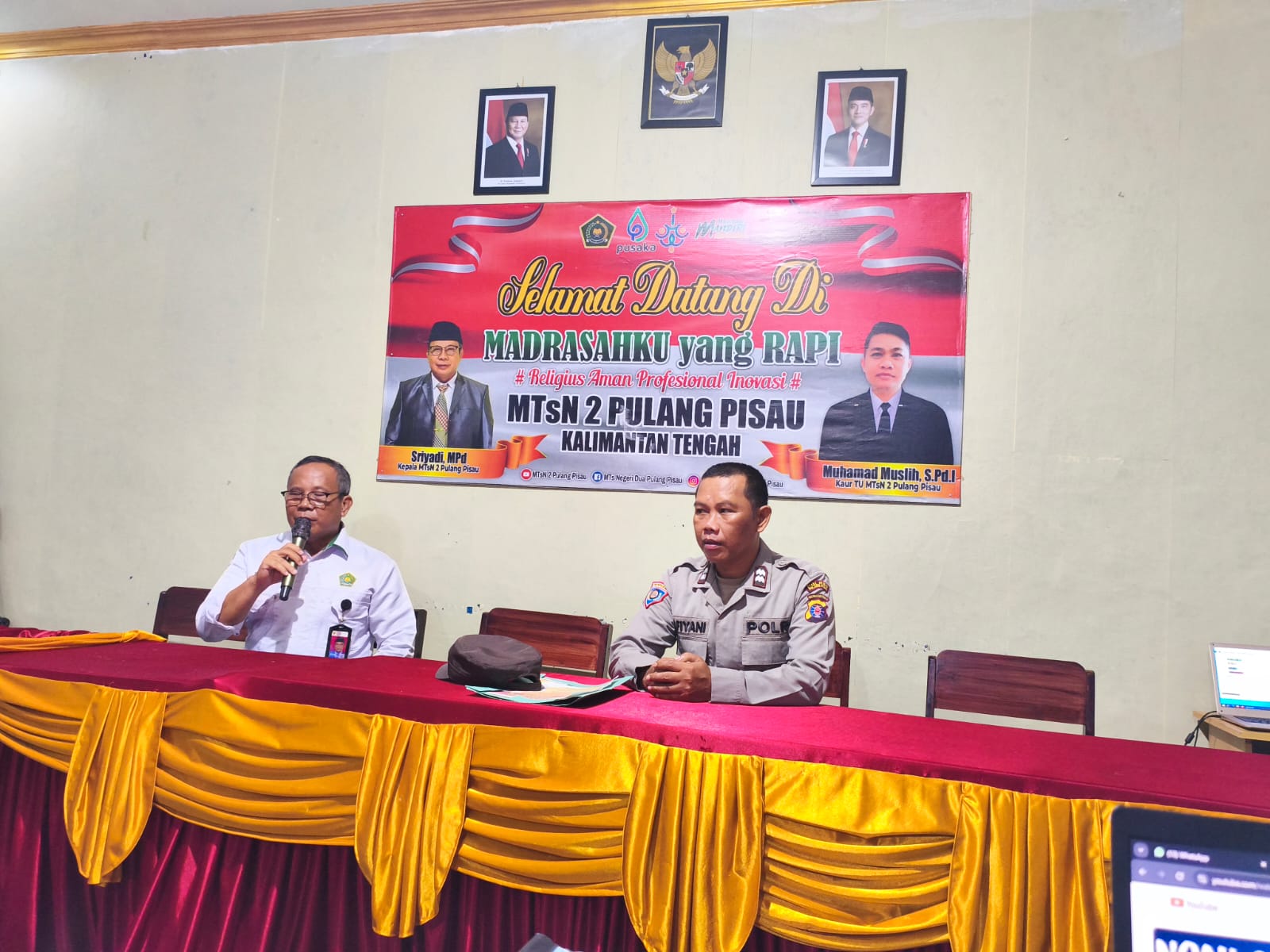 Sosialisasi Polsek Agar Tidak Terpengaruh Isu Yang Beredar.